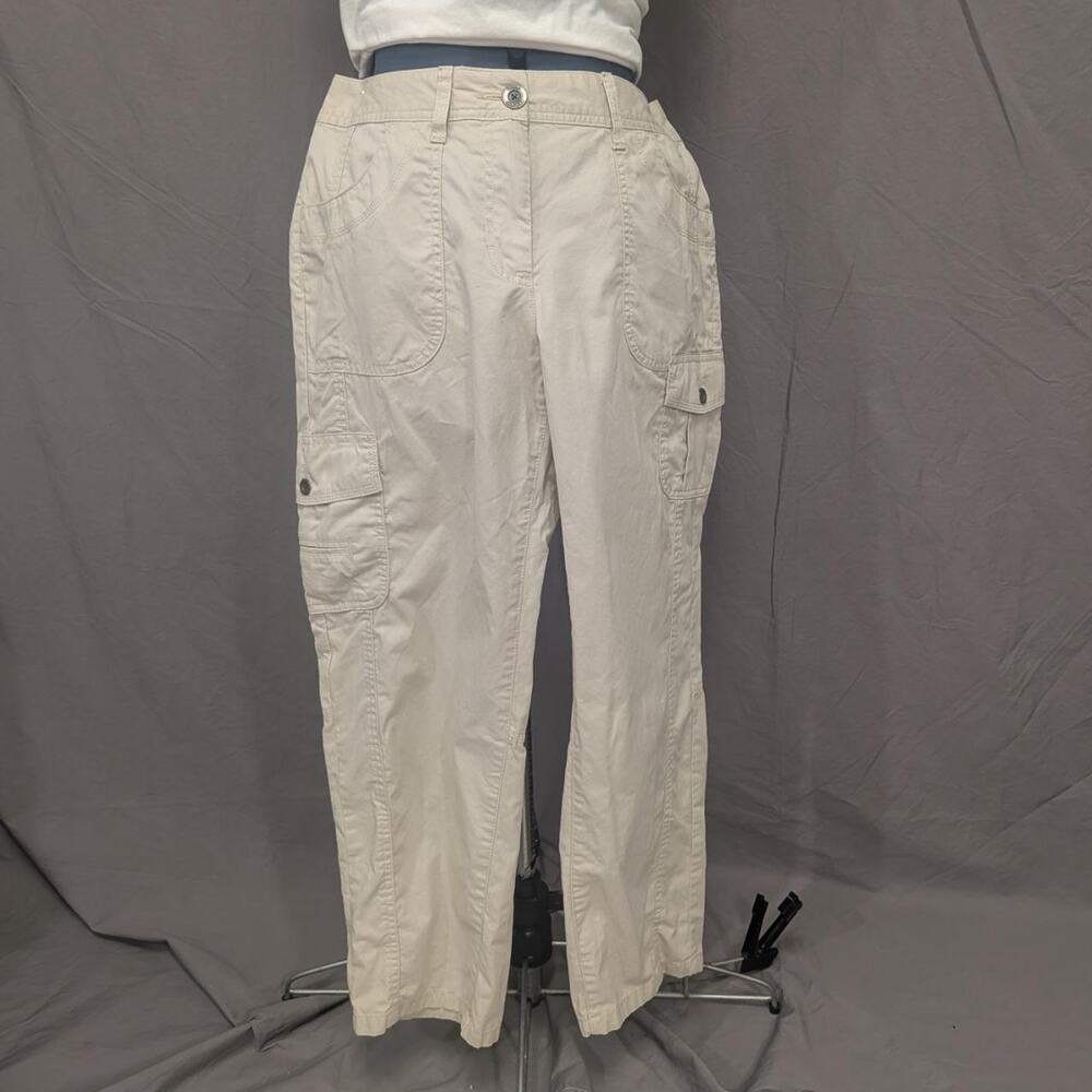 Tommy Hilfiger beige 100% cotton cargo pants, size 14